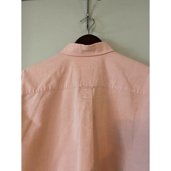 Togo Men's Salmon Button Down Shirt 100% Cotton Size M - Picture 6 of 6